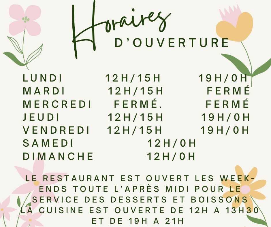 Horaires Restaurant Kiboki